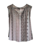 Maurice’s Boho Women’s Mauve &amp; Black Sleeveless Lightweight Top Size M - $19.26 CAD