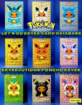 Pokemon Lets Go Eevee Card Database Eeveelutions Poncho Eevee Gold Ice H... - $5.00