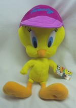 Wb Looney Tunes Tweety Bird W/ Purple Hat 14&quot; Plush Stuffed Animal Toy New - £15.56 GBP