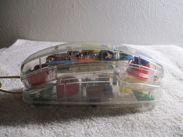 Vintage Conair Transparent Phone Clear Model Neon Cord tested working - $69.49