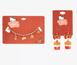 Sanrio Hello Kitty Pumpkin Spice Bracelet and Earring Set - $467.04 MXN