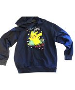 Unisex Kids Cute Pokemon Pika! Pika! Pikachu Pullover Hoodie Blue Large ... - €10,28 EUR
