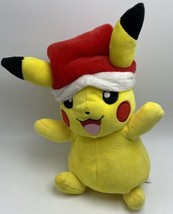 Pokemon Pikachu Plush With Santa Hat Holiday Christmas WCT 2019 - £14.21 GBP