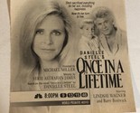 Once In A Lifetime Vintage Tv Print Ad Lindsay Wagner Barry Bostwick TV1 - $5.93