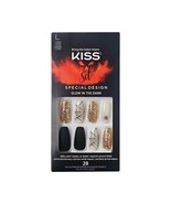 KISS Special Design Halloween Fake Nails, Glow-In-The-Dark, Style Freak... - £11.71 GBP