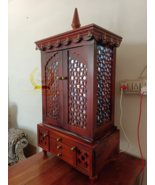 Wooden Pooja Ghar, Wooden Temple, Pooja Mandir for Home, Hindu Puja Mandap - $632.81+