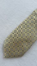 Canali NEW Men’s Silk Necktie Yellow Gray &amp; Blue Geometric NWT - $49.47