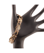 Brass Bracelet Links Painted Hats and Vests Vintage 7.25 Inches Boho - $301.82 MXN