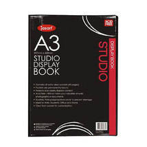 Jasart Display Book Black (20 pages) - A3 - £34.39 GBP