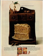 1963 Betty Crocker Vintage Print Ad New Spice N Apple Cake Mix and Frosting - £9.94 GBP