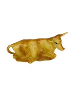 Vtg COW Christmas Nativity Scene Figure Hard ART PLASTICS Hong Kong 1960&#39;s - $15.33 CAD