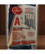 Genuine Hoover Type A Filter Vacuum Bags Fits Upright Cleaners New Sealed  - $9.88