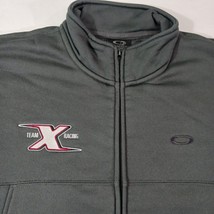Oakley Team X Racing Men's Gray Cotton Blend Full Zip Jacket Size Large image 3