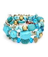Fashion Geometric Color Block Alloy Natural Stone Women's Bracelet  Lake... - $14.01 CAD Fashion Geometric Color Block Alloy Natural Stone Women's Bracelet  Lake... - $14.01 CAD