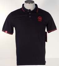 Warrior Black &amp; Red Short Sleeve Corp Polo Shirt Men&#39;s NWT - £35.85 GBP