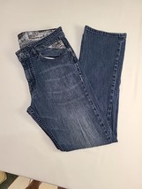 Volcom Enowen Mens 32 X 30 Classic Straight Denim Blue Jeans - £18.95 GBP