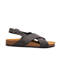 Sandalia vegana plana destalonada abierta tira al tobillo slingback transpirable - £72.24 GBP