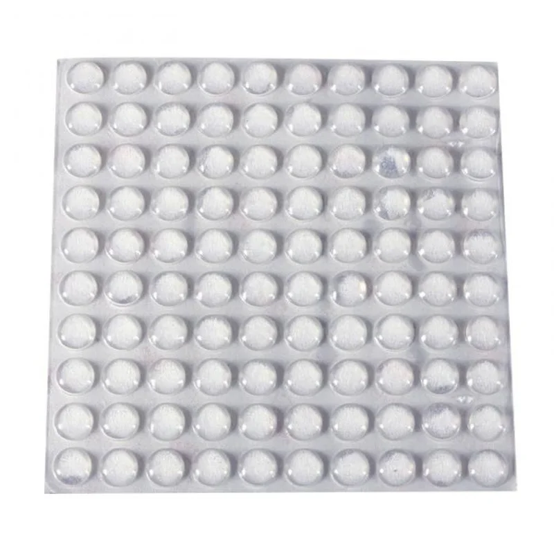 Play 100Pcs Damper Pads Self Adhesive Round Silicone Rubber Bumpers Soft Transpa - £23.60 GBP