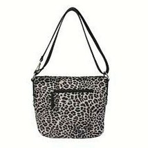 Rosetti Leopard Print Peppa Convertible Bag Purse Black W Silver Accents NEW $69 - £38.57 GBP