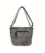 Rosetti Leopard Print Peppa Convertible Bag Purse Black W Silver Accents... - £37.83 GBP