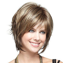 Fashion Blond Color Synthetic Hair Non Lace Wigs Kanekalon 8inch - £10.22 GBP