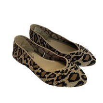 Skechers Flats Shoe Women 8.5 Brown Leopard Cleo Claw Comfort Memory Foam Casual - £24.03 GBP