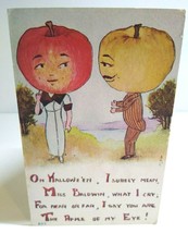 Halloween Fantasy Postcard Big Apple Head Goblins Series 862 MHS FA Owen Unused - $117.80