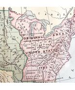 Map Territorial Growth Of United States 1871 Victorian Lithograph Histor... - $1,094.95 MXN