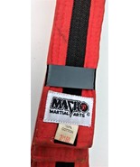 Martial Arts / MMA Belt by Macho - Size: 2/160 ~ Red with Black Stripe - $94.41 MXN