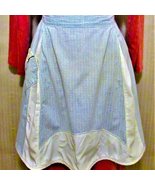 Blue gingham pocketed hostess apron - £5.50 GBP