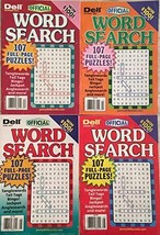 Lot of 4 Dell Official Word Search Seek Circle Puzzles Books 2011 2012 [Single I - £12.62 GBP