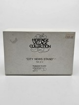Dept 56 Heritage Village Collection  &#39;City News Stand&quot; (Set of 4) #5971-... - £22.01 GBP