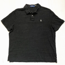 Polo Ralph Lauren Men Custom Slim Fit Mesh Polo Shirt Navy Black XL - £15.56 GBP