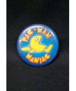 Vintage 1982 PAC-MAN PacMan MANIAC Button Pin Pinback RARE Pop Culture 80s - $10.55 CAD