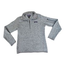 PATAGONIA Women&#39;s Better Sweater 1/4 Zip Birch White Size Medium  - $67.54