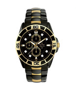 NEW* Bulova Men&#39;s 98D002 Black IP Diamond Quartz Watch MSRP $450! - £148.57 GBP