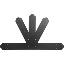 VEVOR Gable Plate, Black Powder-Coated Truss Connector Plates, 6:12 Pitch Gable  - £64.53 GBP