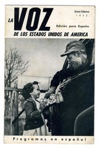 La VOZ de Los Estados Unidos de America February 1952 Spanish Edition - £9.16 GBP