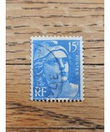 France Stamp Republique France 15f Used Blue - $1.89