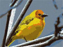 Pepita Needlepoint Canvas: Yellow Bird, 12&quot; x 9&quot; - £67.94 GBP+