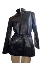Wilsons Leather Pelle Studio Womens Black Jacket Size Small - £27.09 GBP