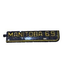 Vintage 1969 Manitoba Canada Collectible License Plate Tab Replacement O... - $23.36