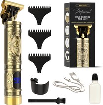 Professional Hair Trimmers, T Liners Clippers for Men , T Trimmer for Men,, Gold - £27.25 GBP