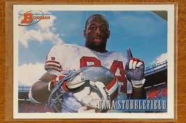 1993 Bowman #3 Dana Stubblefield San Francisco 49ers ROOKIE Football Card - £2.32 GBP