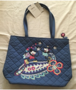 Vera Bradley Disney Mickey Minnie Mouse Sensational Six Paisely Large To... - $85.99