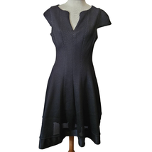 Black Short Sleeve Cocktail Dress with Pockets Size 6 - £27.76 GBP