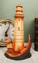 Ebros 9&quot;H Nautical Lighthouse On A Giant Boat Deck with A Seagull Statue - €20,74 EUR