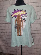 Disney Star Wars 45th Anniversary Retro Leia Chewbacca T-Shirt Womens Me... - £27.85 GBP