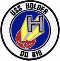 4.5&quot; Navy Uss DD-819 Holder Embroidered Patch - £27.35 GBP