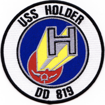 4.5&quot; Navy Uss DD-819 Holder Embroidered Patch - £26.15 GBP